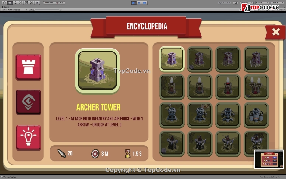 Kingdom defense game unity full source code ready for publish