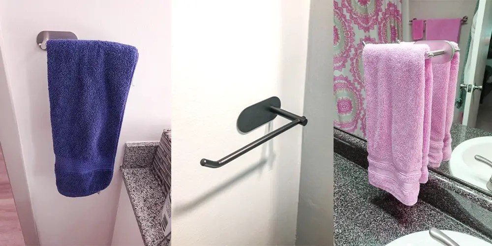 No Drill Towel Bar and Holder For Glass Tiles [9 Best] TC Tools