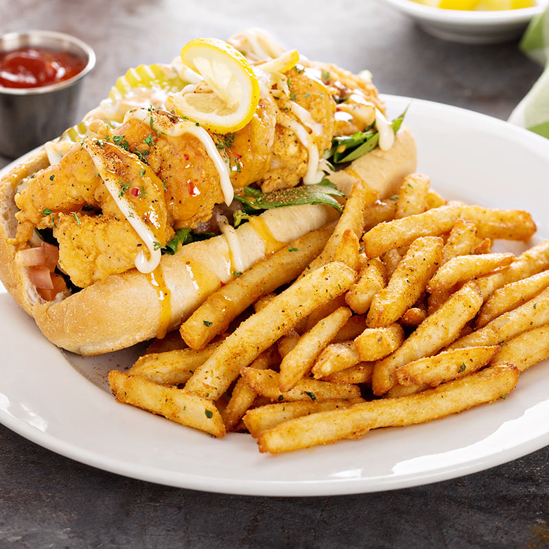 Top Craw Fish PO’ Boy