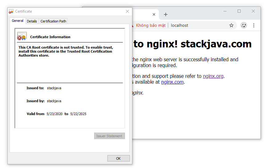 Hướng dẫn tạo certificate SSL trên Windows (file key, pem) TopDev