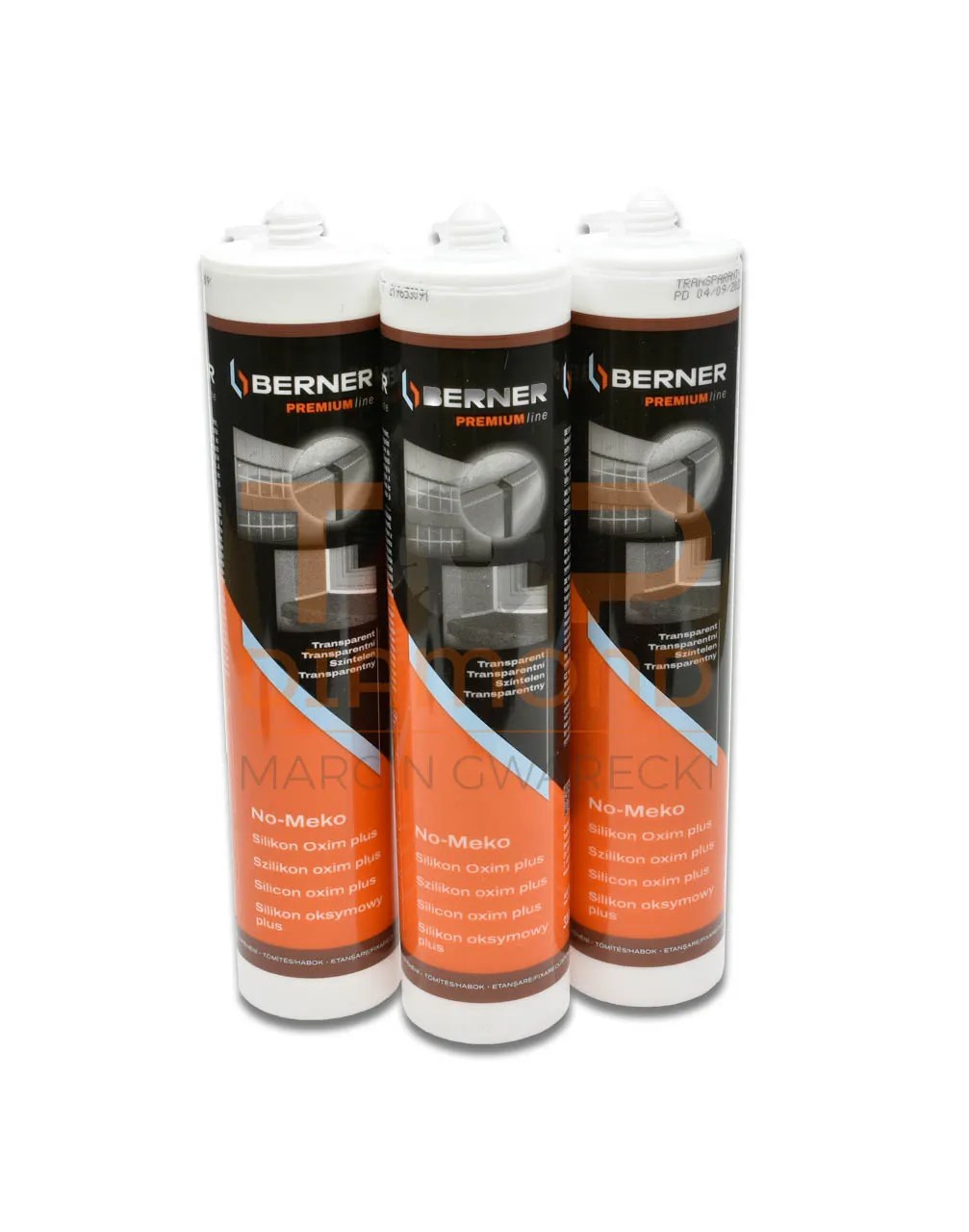 BERNER SILIKON OKSYMOWY PREMIUM 310ml CZARNY / BEZBARWNY Top Diamond