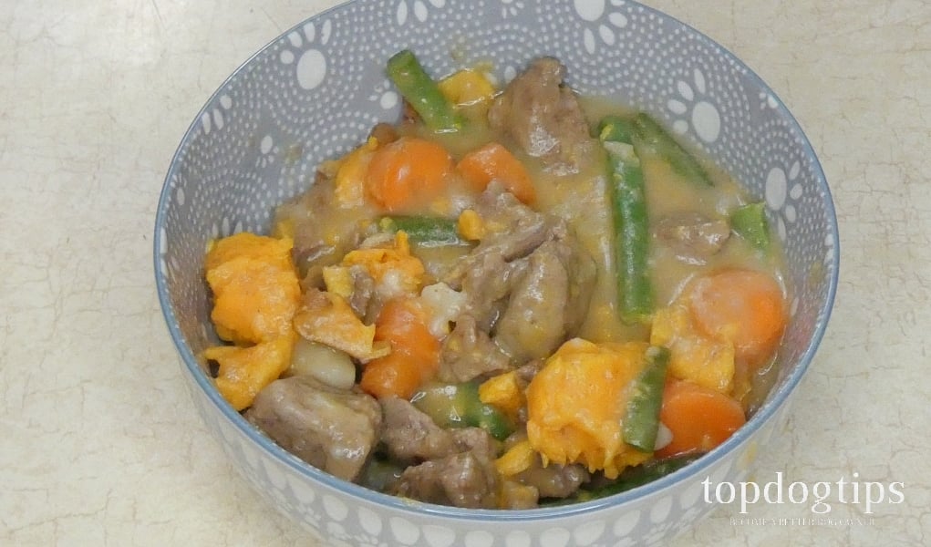 Recipe Beef and Sweet Potato Homemade Stew for Dogs