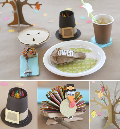 20 DIY Thanksgiving Kids Table Decoration Top Dreamer