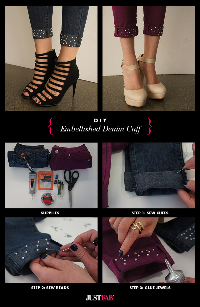 10 Easy DIY Cuff Jeans Projects Top Dreamer