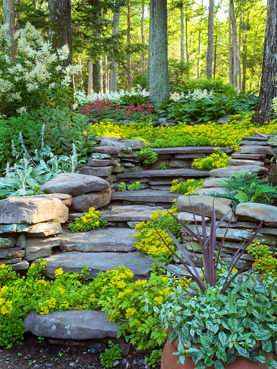 Great Tips Of How To Build Stacked Stone Walls In The Garden Top Dreamer