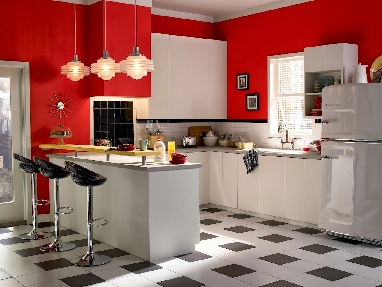Red Black And White Kitchen 15 Impressive Red, Black And White Kitchens You Must See Top Dreamer