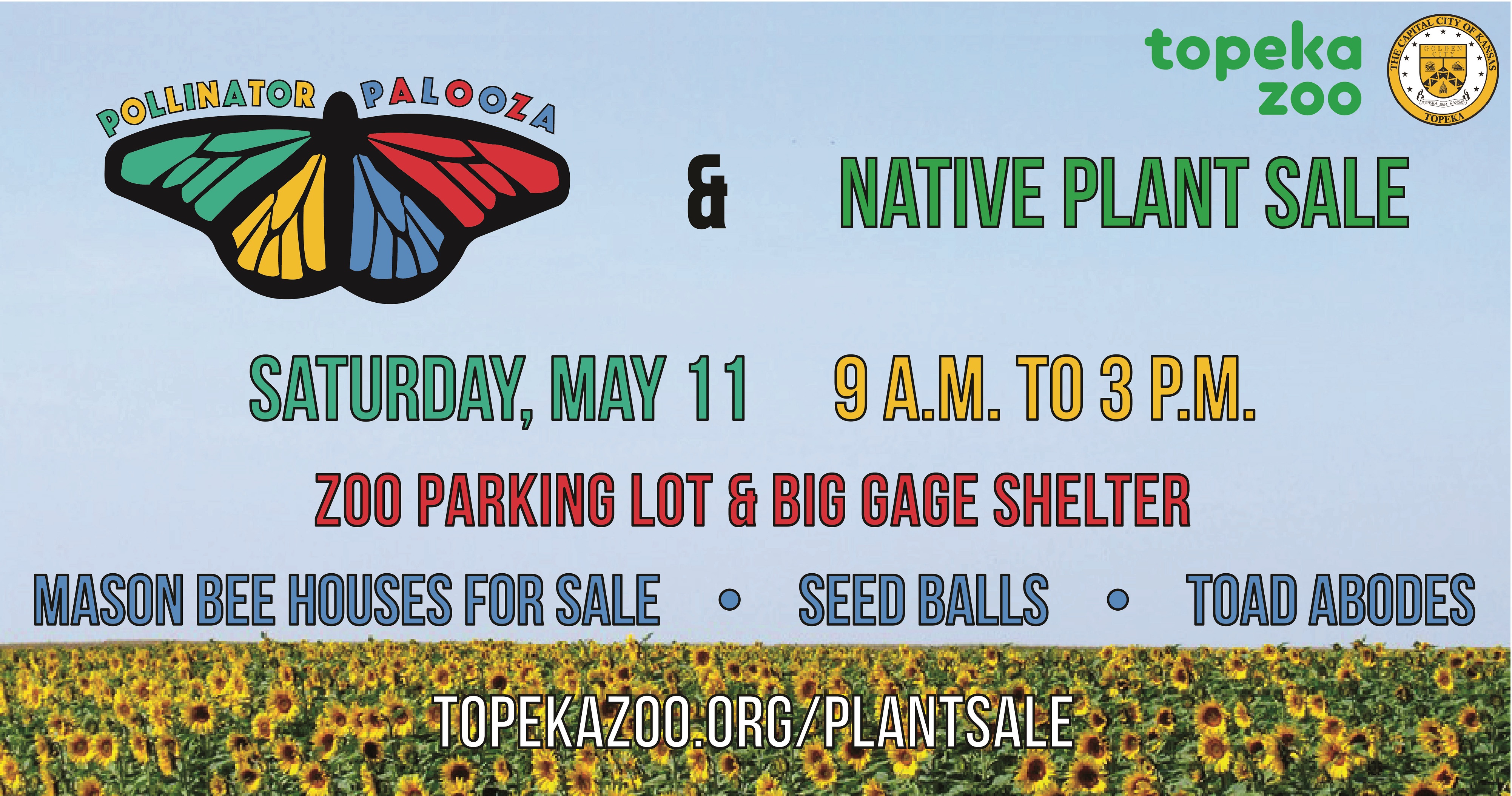 Pollinator Palooza and Native Plant Sale Topeka Zoo & Conservation Center