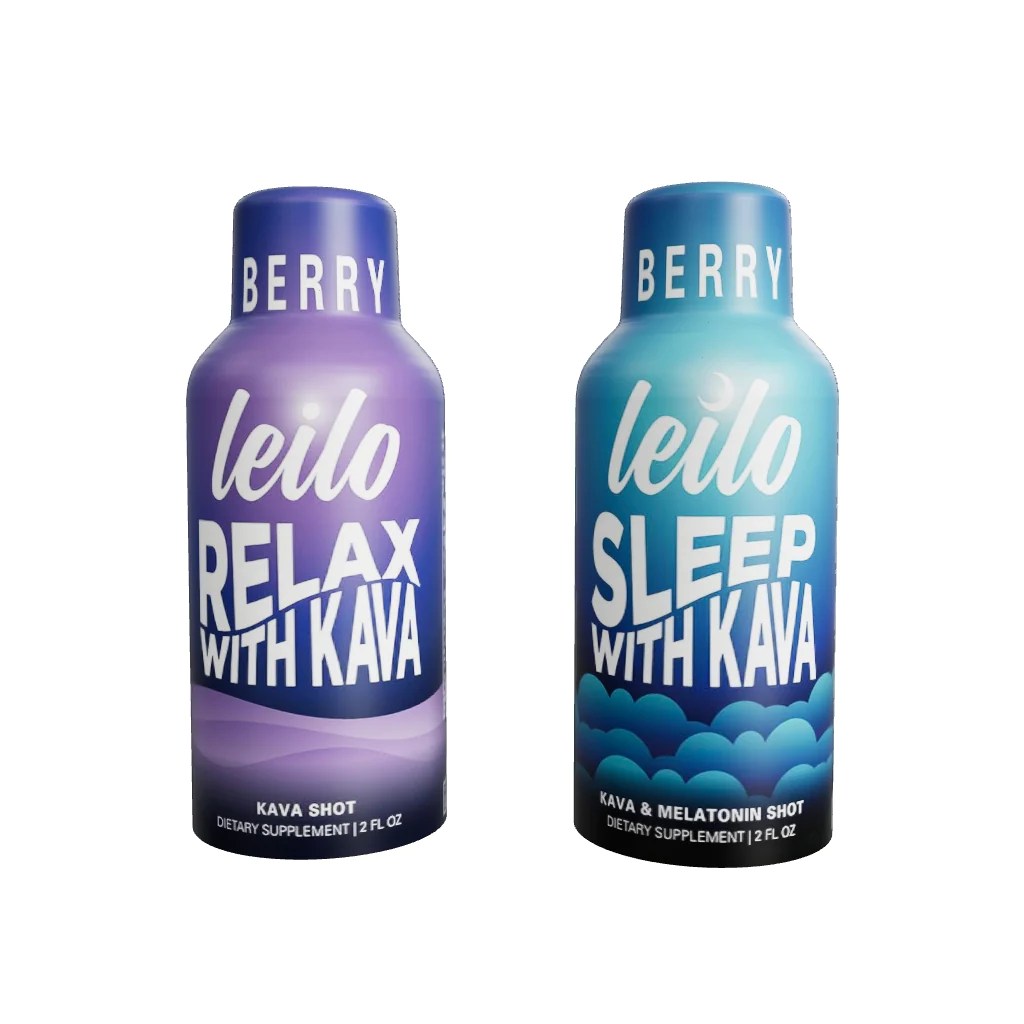 Leilo Kava Shot Natural Relaxation Beverage for Mind and Body