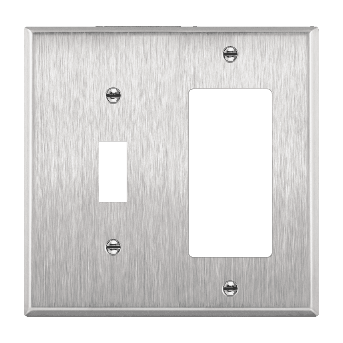 2Gang Combination Metal Switch Plate TOPGREENER