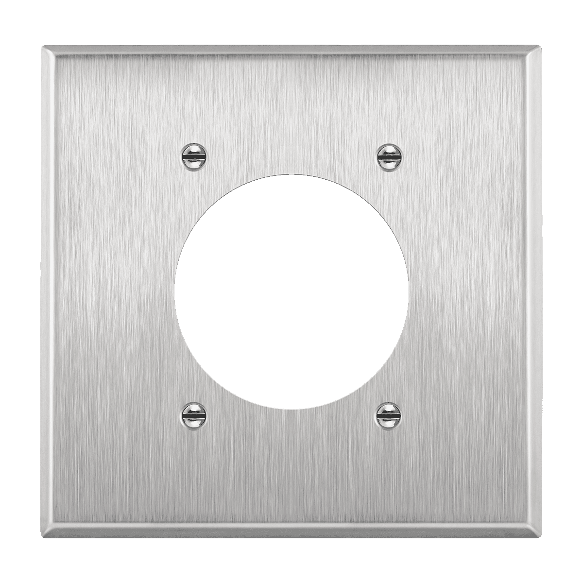 2Gang Stainless Steel Receptacle Wall Plate TOPGREENER