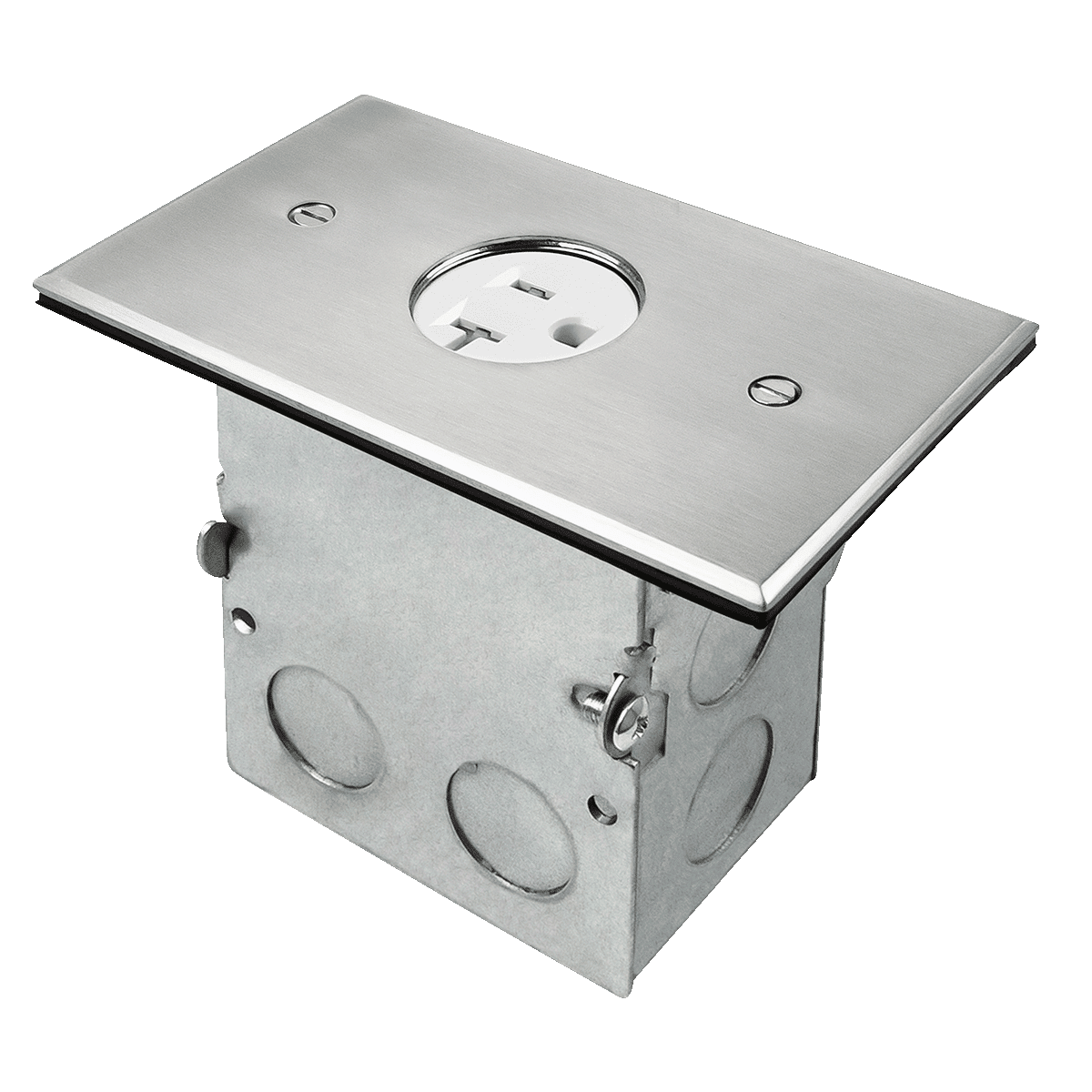 1Gang Floor Box Cover with Single Receptacle TOPGREENER