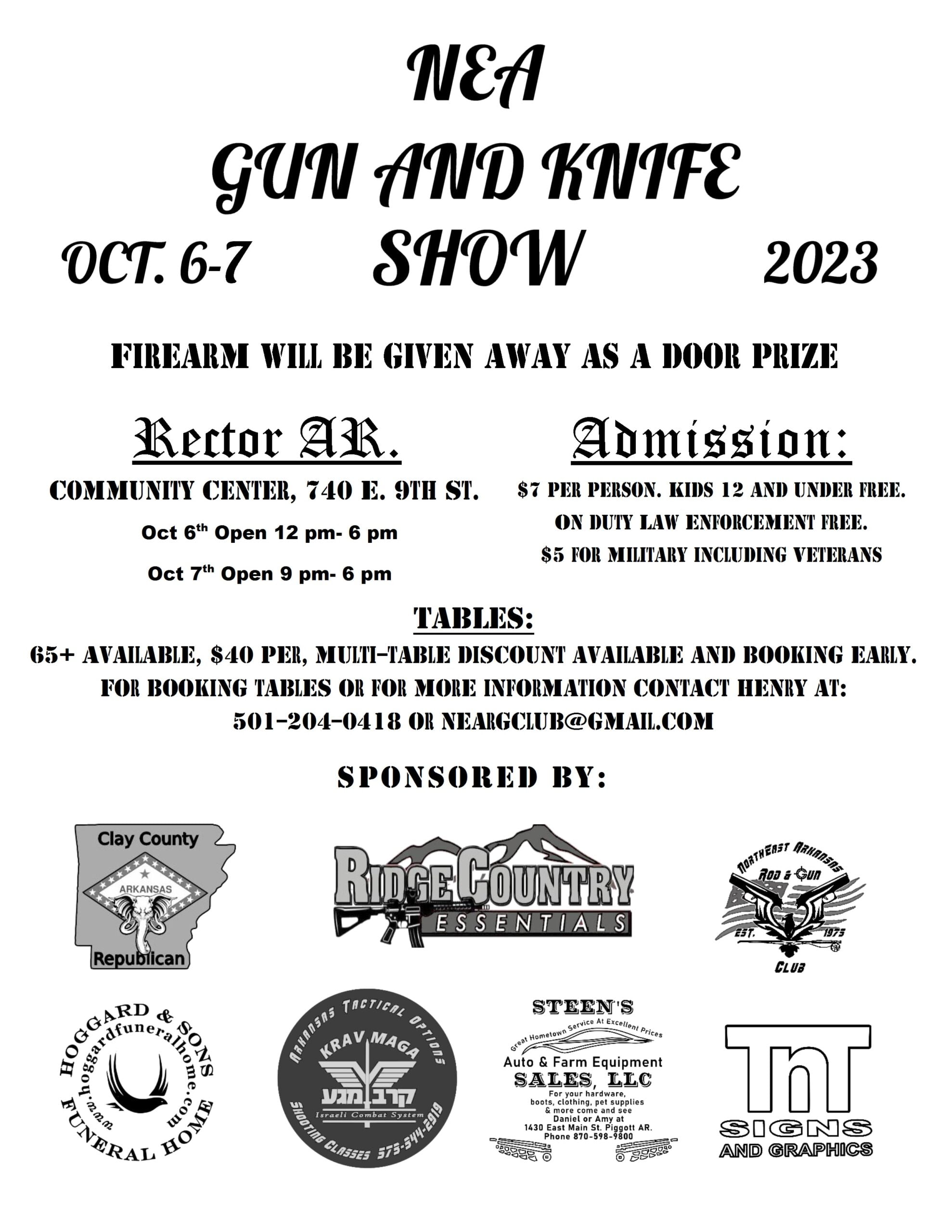 NEA Gun and Knife show Top Gun Shows