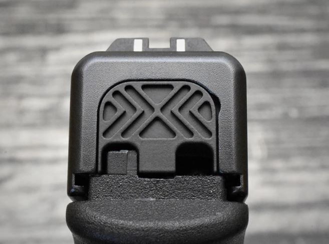 Milspin Custom Back Plate XCarve Standard Glock Stainless Steel