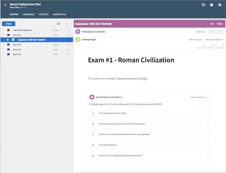 Prevent Online Exam Cheating with Top Hat Test Top Hat