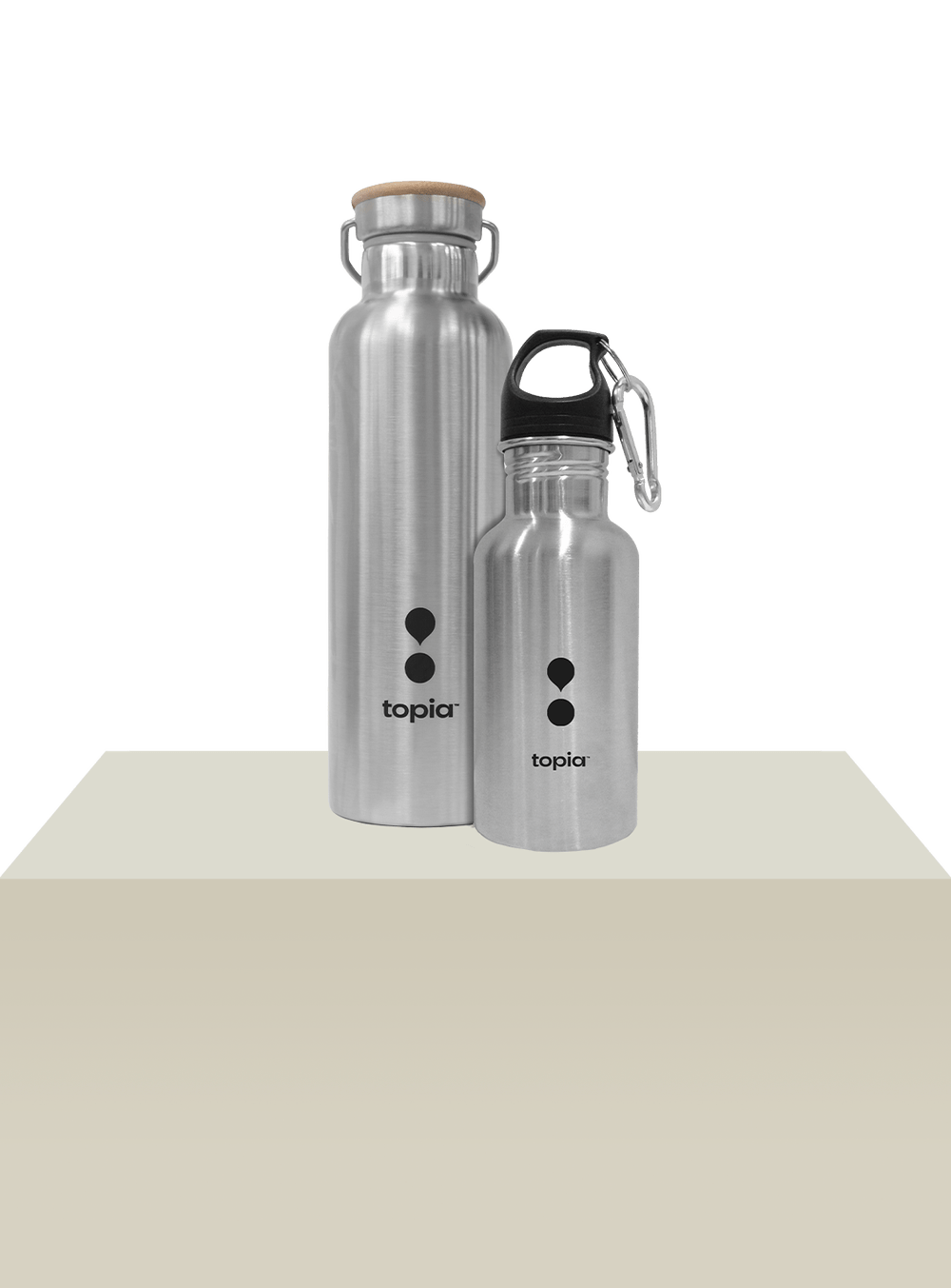 Topia Water's Stainless Steel Bottles Strength Meets Elegance