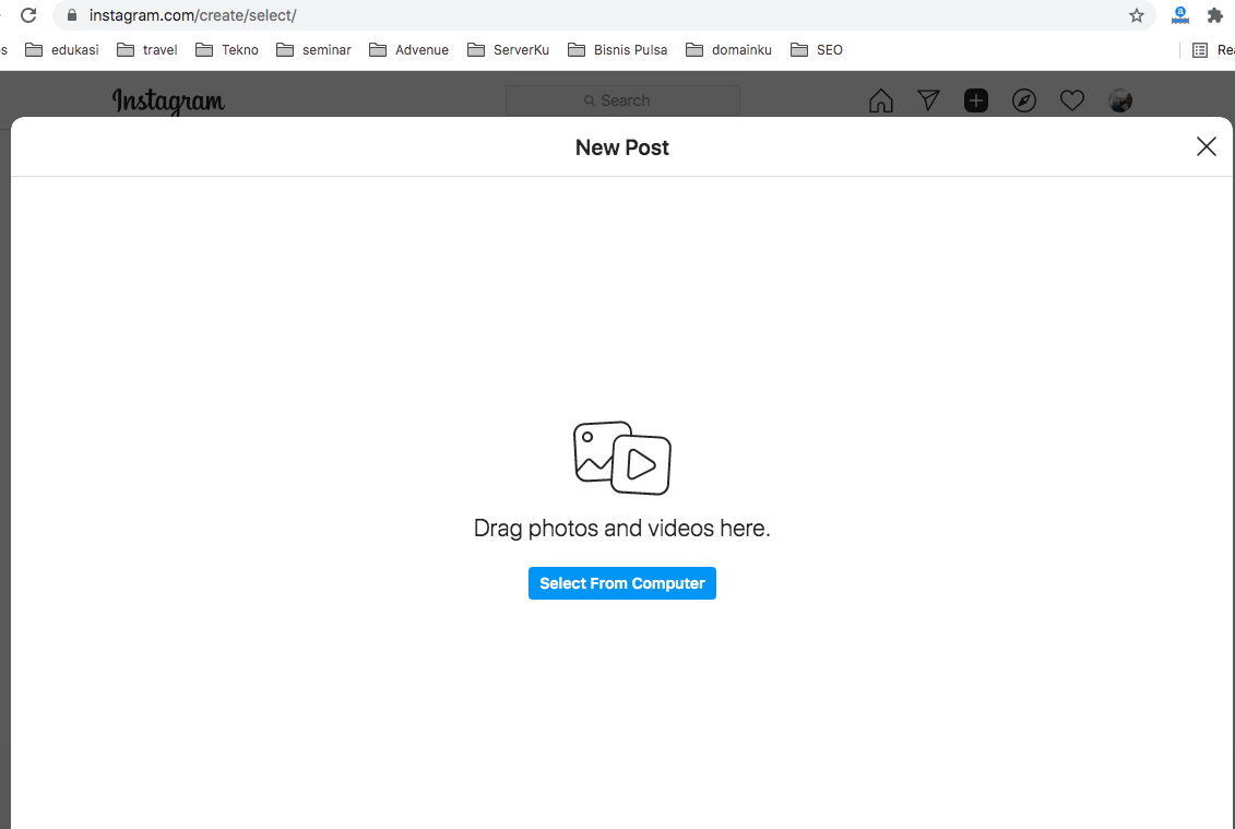 Cara Upload Foto dan Video Instagram di PC, Tanpa Aplikasi