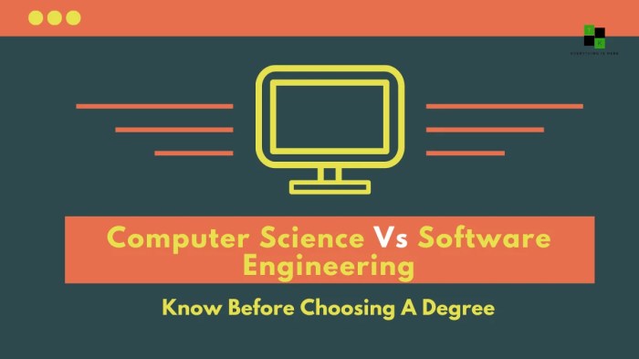 Is computer science the same as software engineering