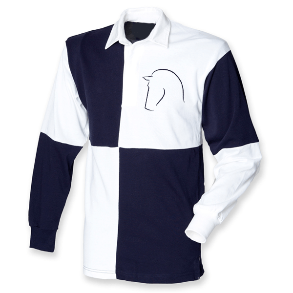 Elegant equestrain checkered rugby shirt from topkit.co