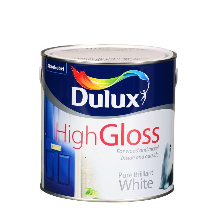 Topline Doyles.2.5ltr Dulux High Gloss Brilliant White