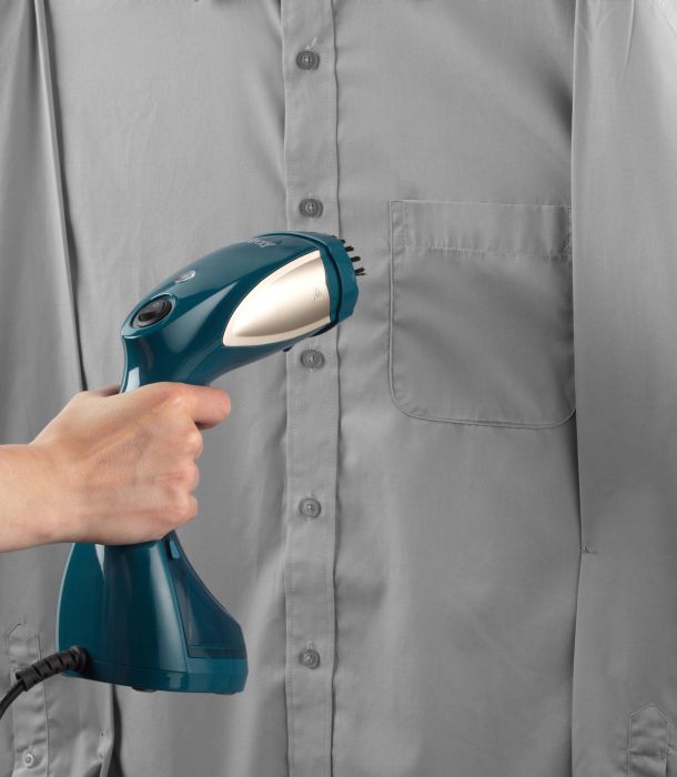 Topline Doyles.Beldray Garment Steamer Teal & White Gold