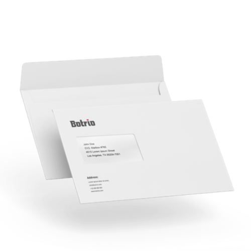 Standard Envelope Topline Printing