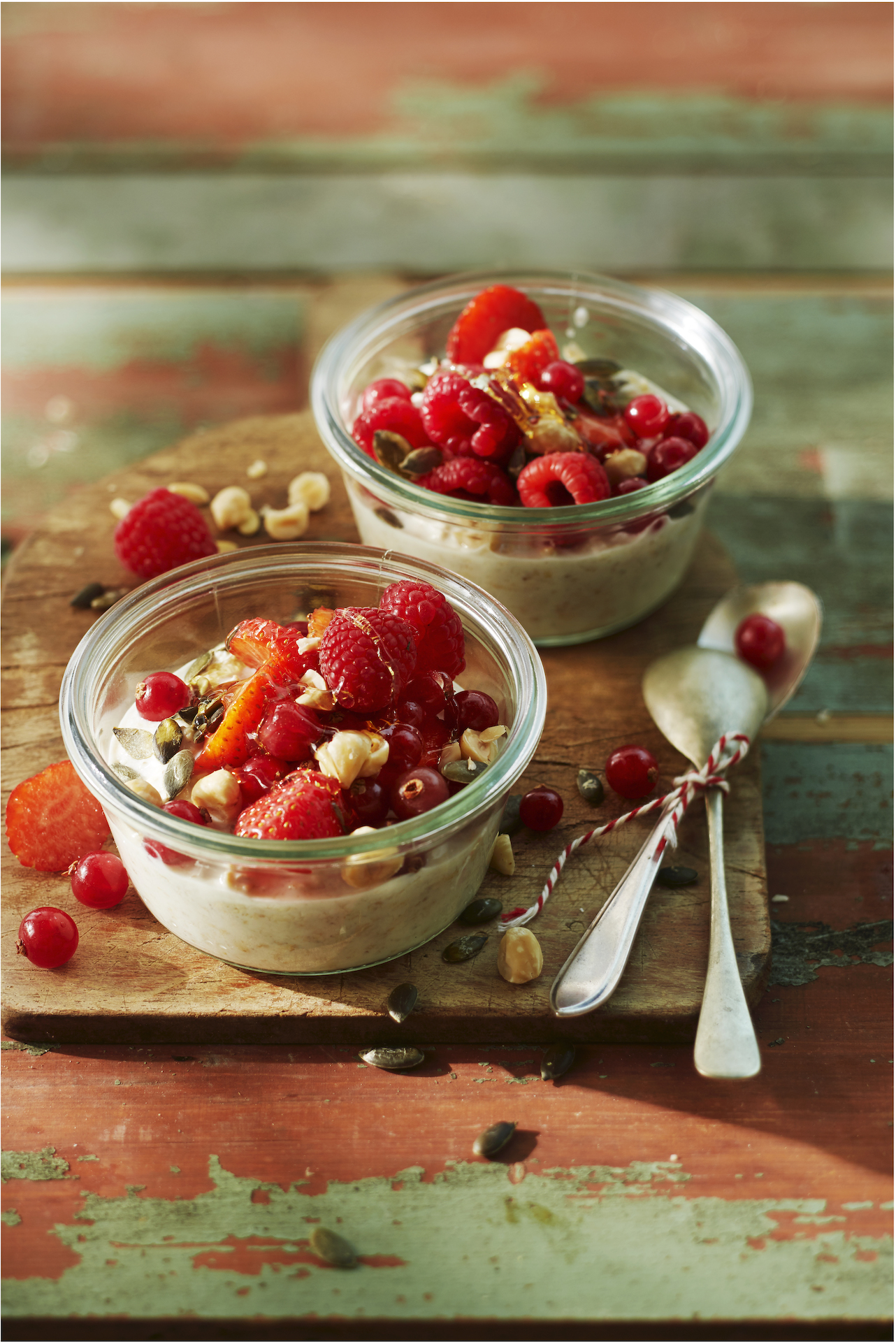 Bircher muesli met rood fruit Melkan