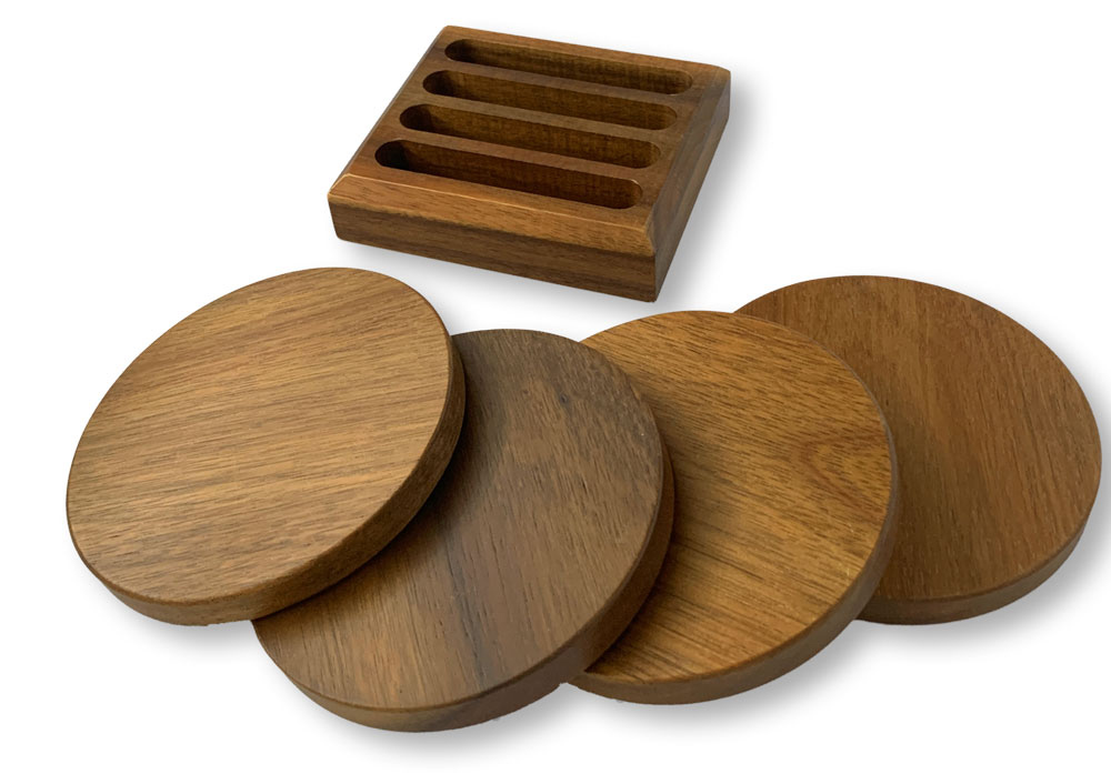 Acacia Wood/Coasters + Square Base TopNest Designs wholesale