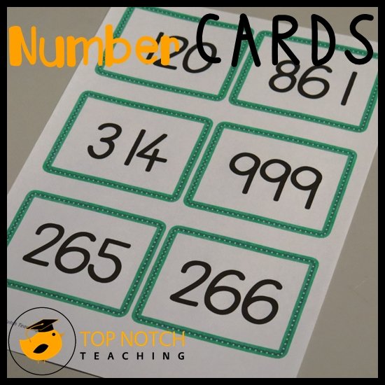 How To Use Number Cards To Help Teach Place Value