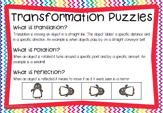 Free Transformation Puzzles