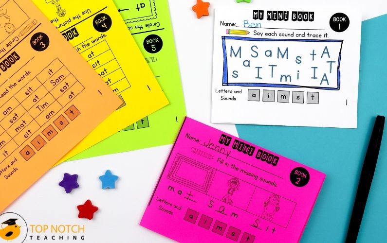 CVC Activities Mini Books CVC Words Phonics Practice Top Notch Teaching
