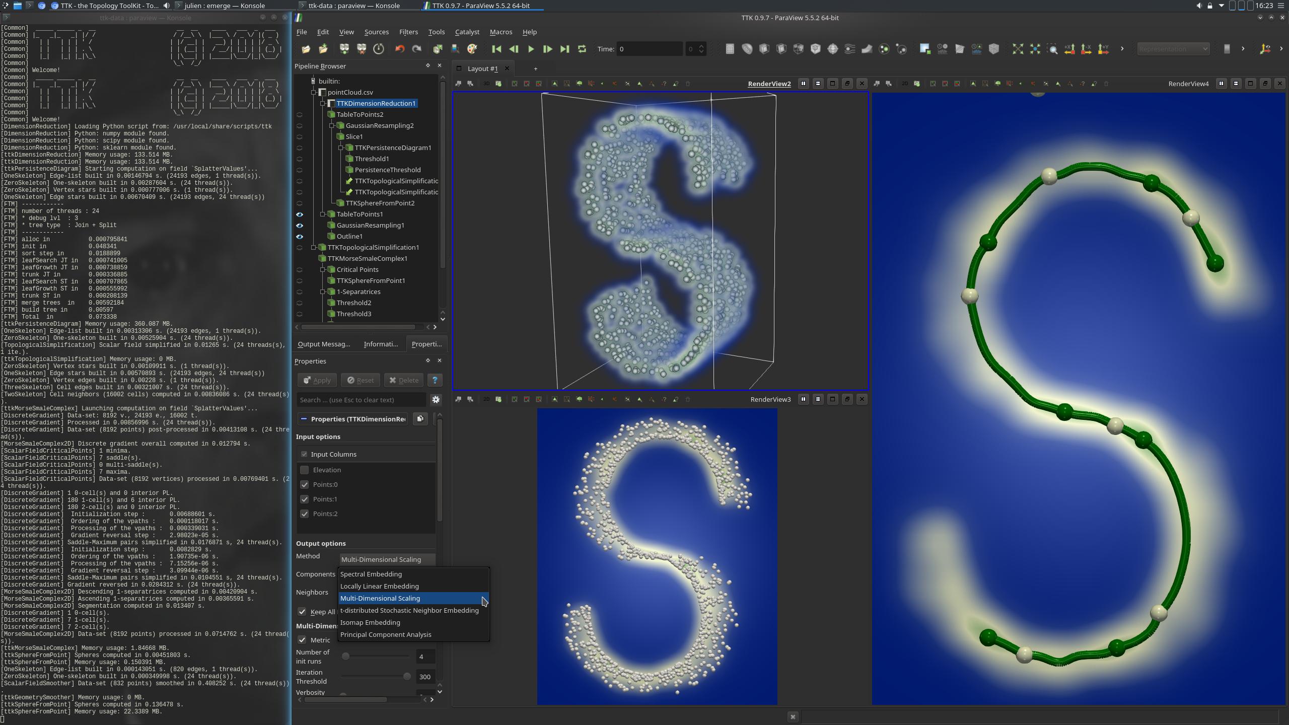 1Manifold Learning TTK Online Example Database