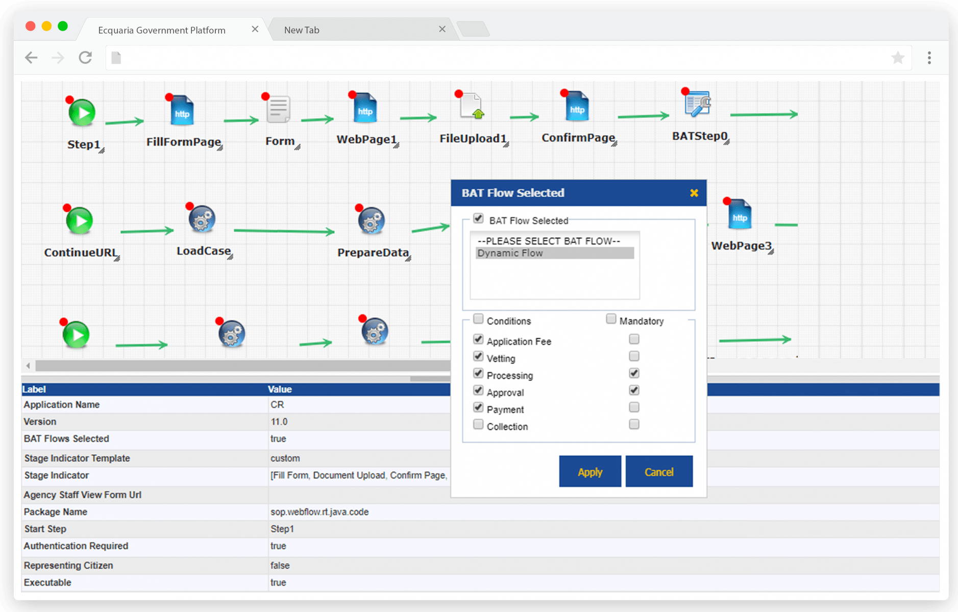 New Dynamic Workflow for EGP BackOffice Administration Tool Toppan