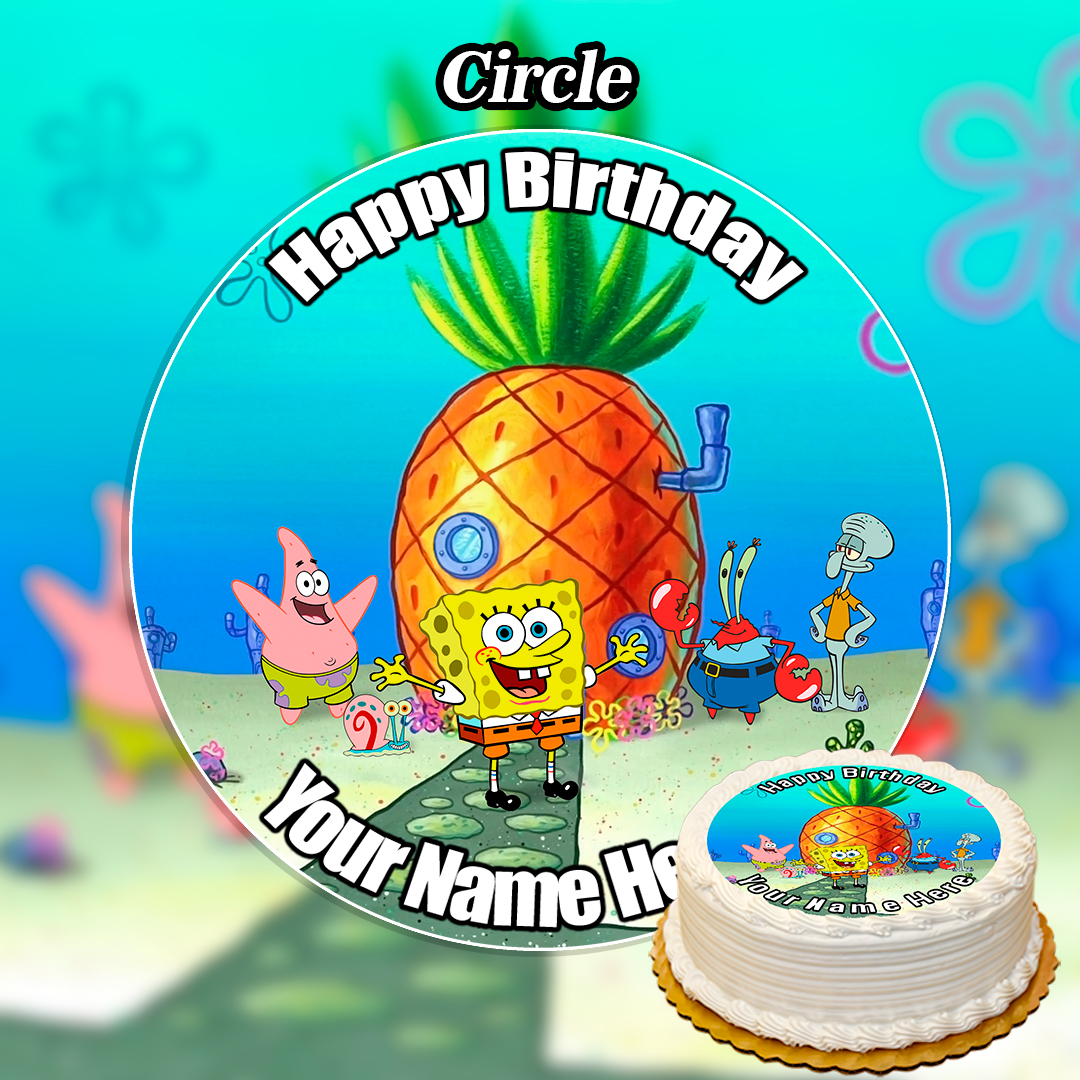 Spongebob Cake Topper Archives Edible Printed Toppers