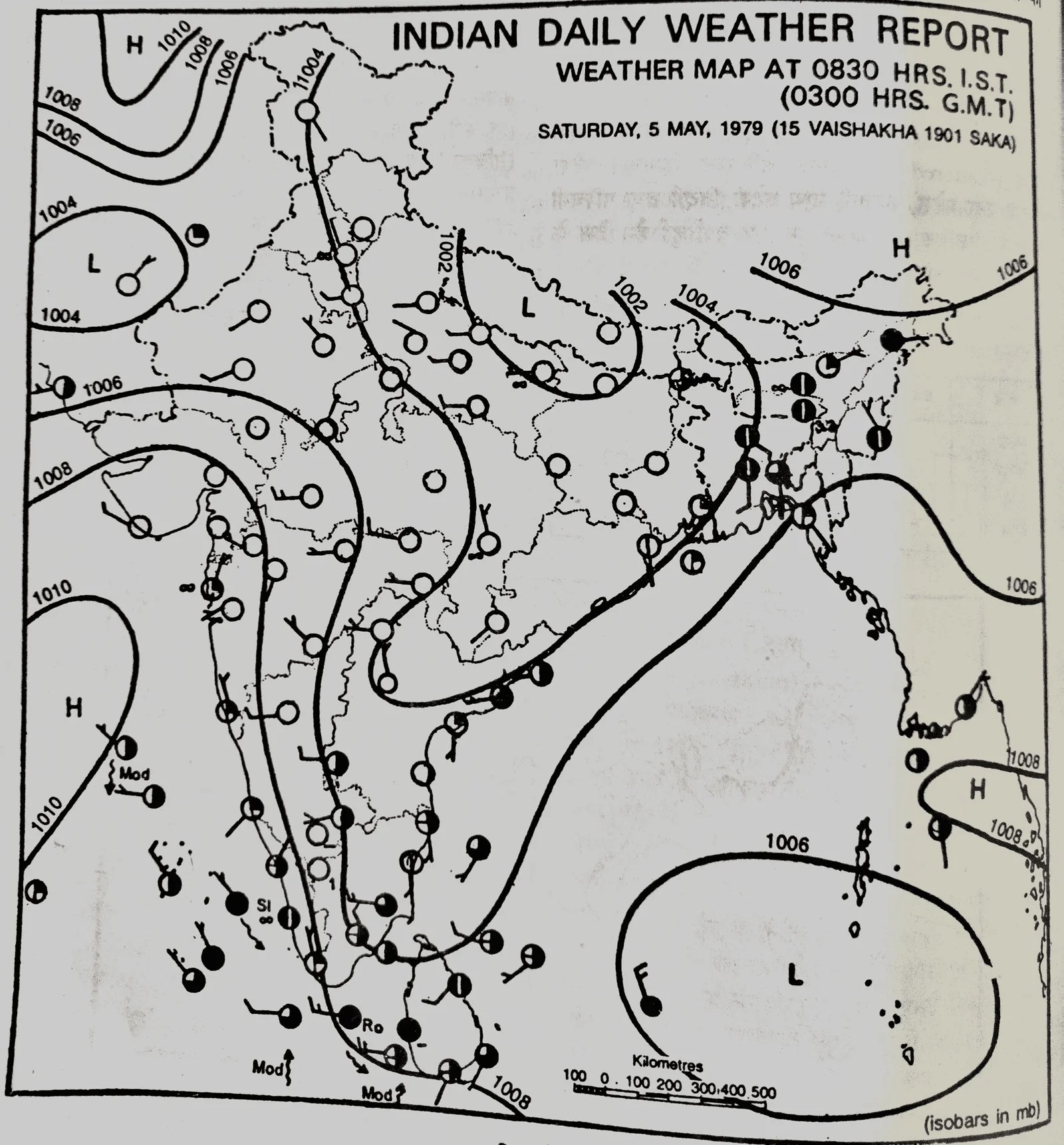 Interpretation of a Indian Weather Map Toppers Domain