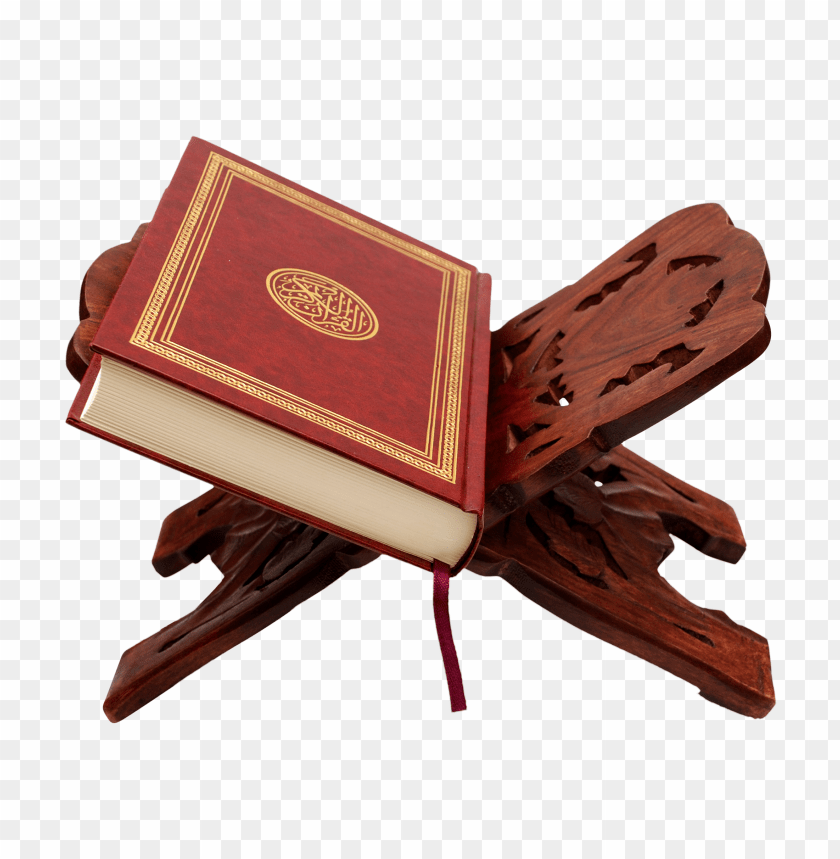 Free download HD PNG hd mushaf قرآن holy quran on a wooden stand