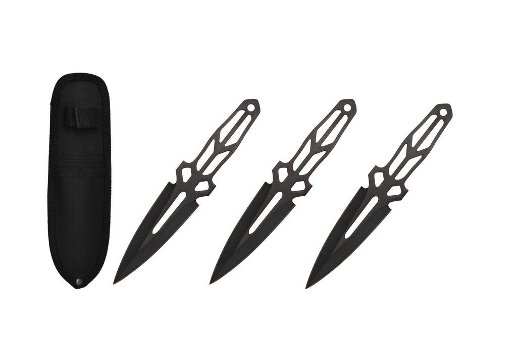 TOP QUEST 6.5" Throwing Knife with Sheath 3PC SET