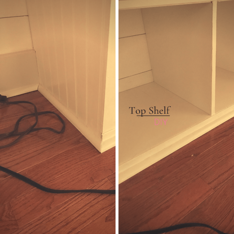 Baseboard_BaseCap_KALLAX Top Shelf DIY