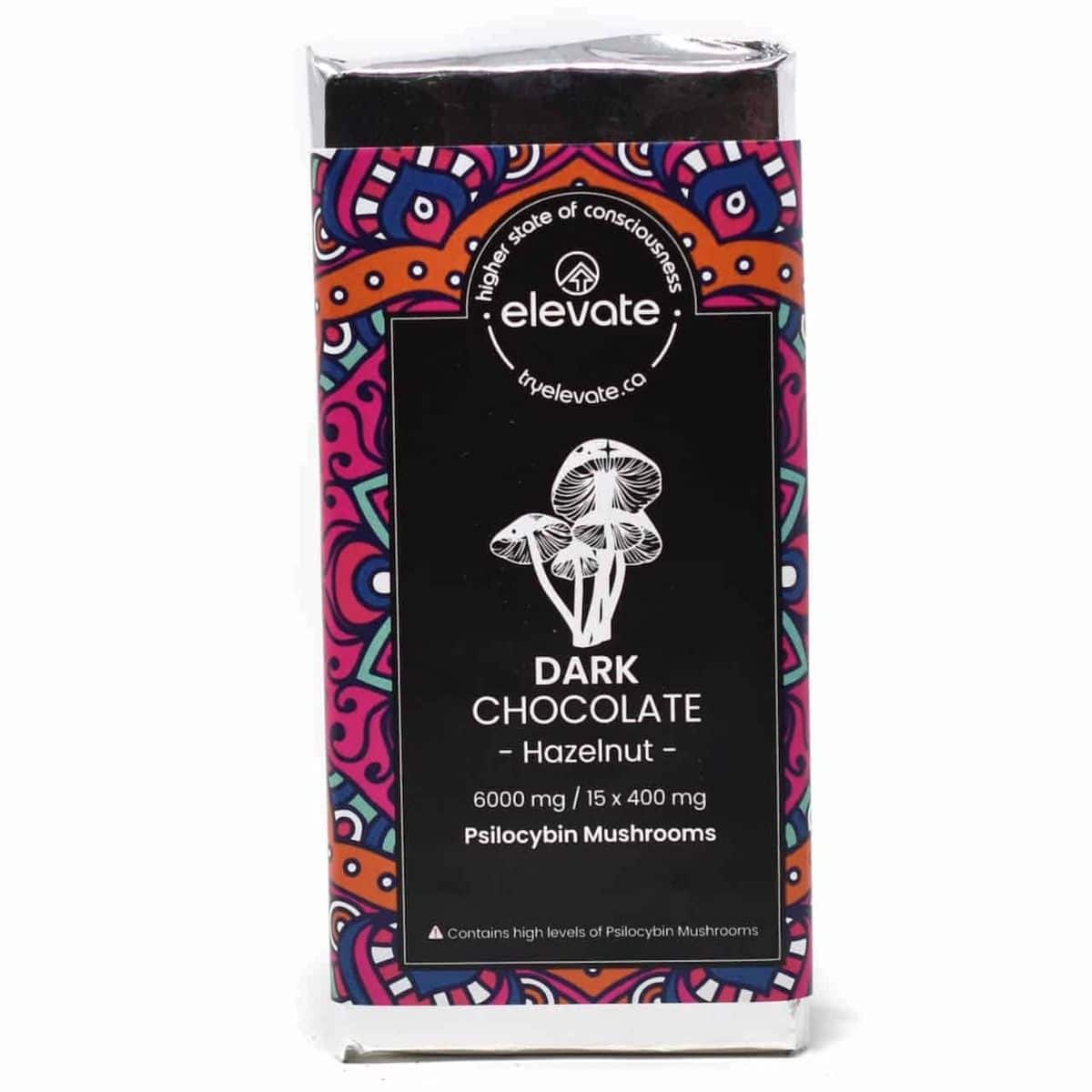 Elevate Mushroom Dark Chocolate & Hazelnut (6000mg) Top Shelf Express