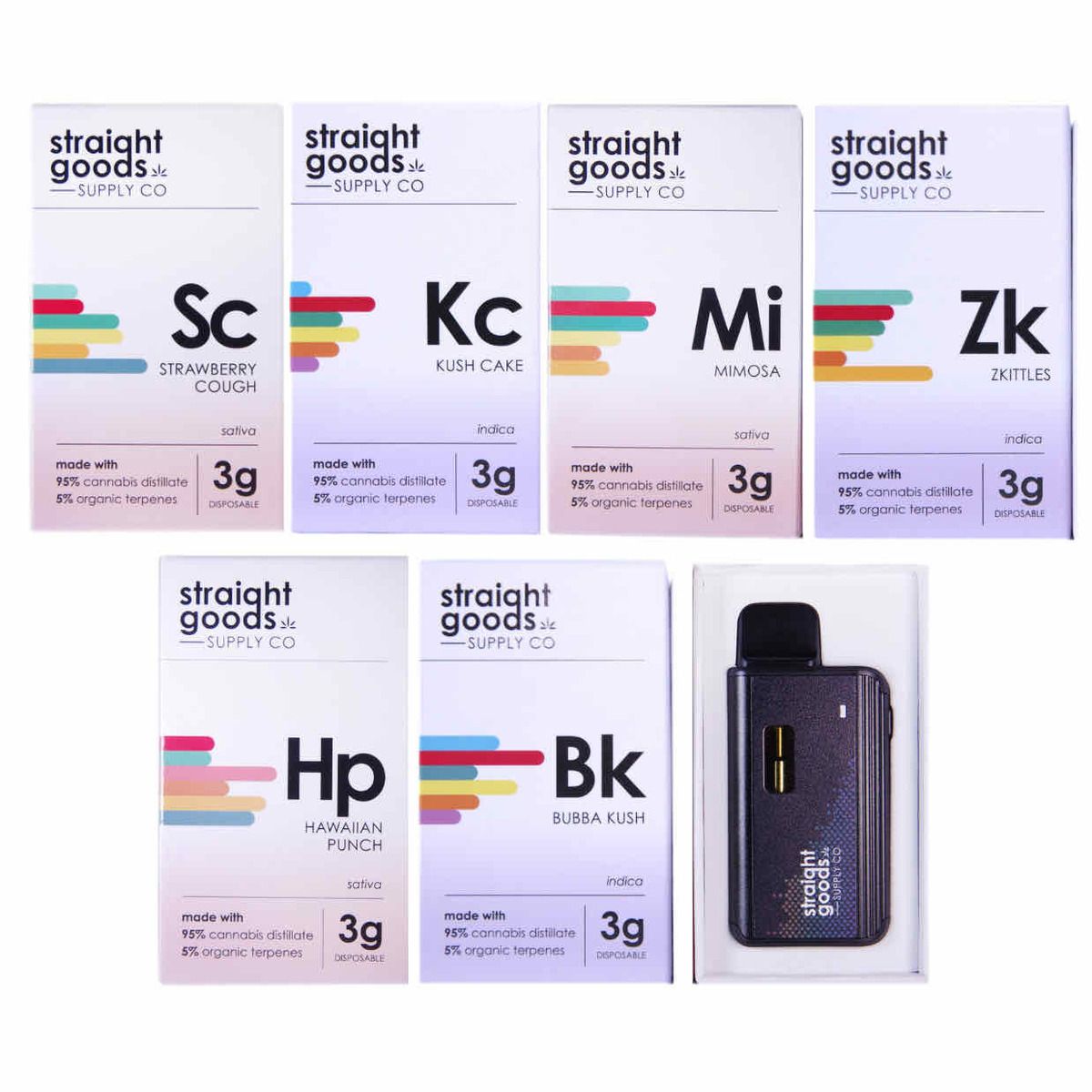 Straight Goods 3 Gr Pens Top Shelf Express