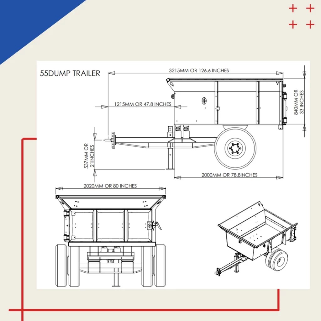 Dump Trailer Topsoil Screening Equipment