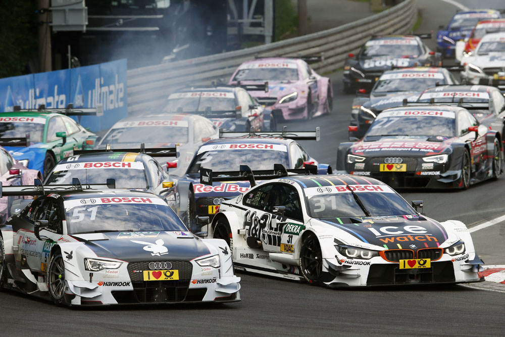 DTM Feld im Anflug zur Grundig - Kehre © DTM