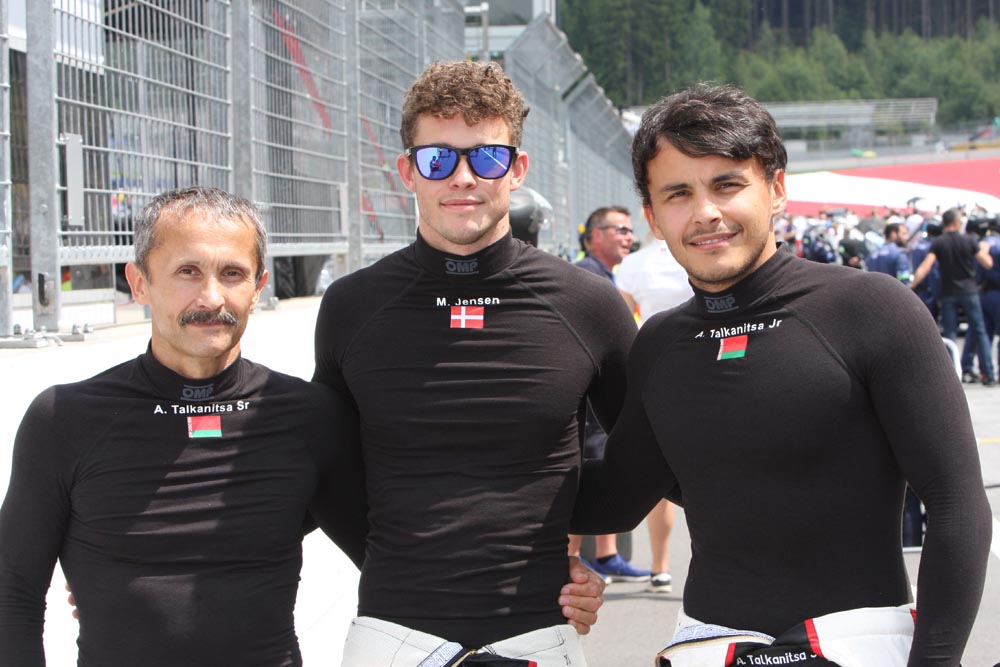 Talkanitsa sen, Mikkel Jensen, Talkanitsa jun. hoffen auf ein erfolreiches Wochenende auf dem Red Bull Ring © topspeed - Rudolf Beranek