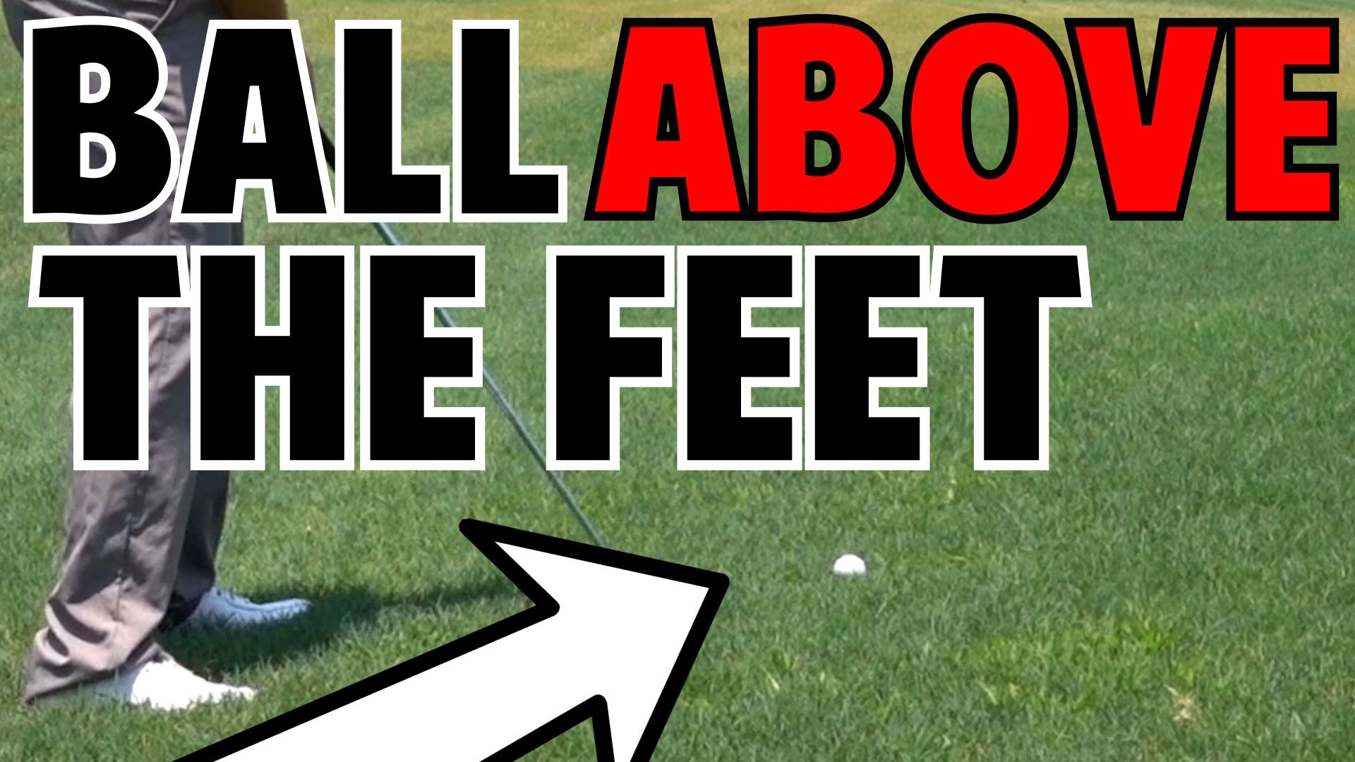 How to Hit a Ball Above Your Feet in Golf • Top Speed Golf