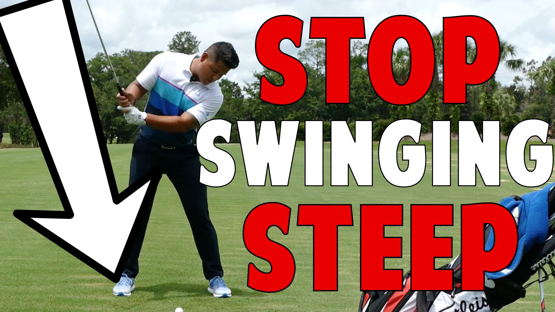 How to Stop Getting Too Steep Right Arm in Drill • Top Speed Golf