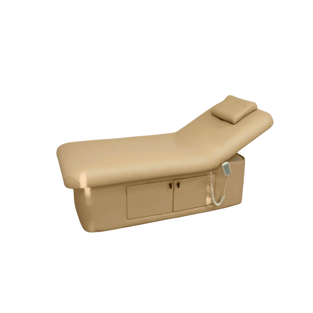 Electric facial sofa bed, Medical Spa Treatment Table Brown Top Style