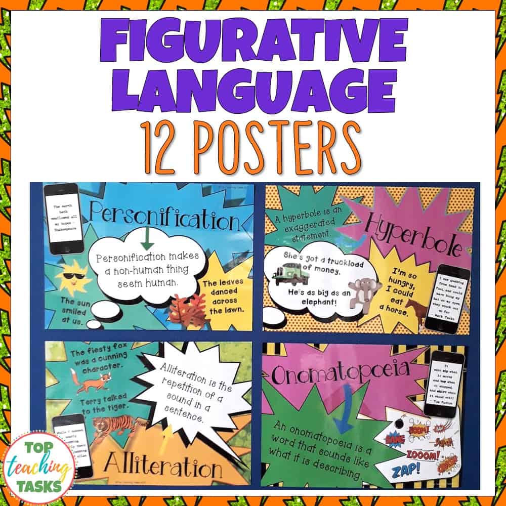 Figurative Language Posters Top Teaching Tasks