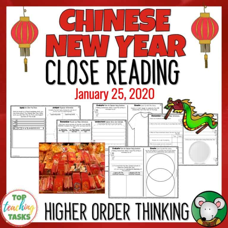 Chinese New Year Reading Comprehension Passages and Questions Top