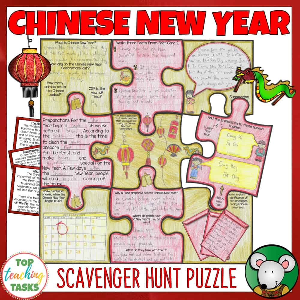 Chinese New Year Reading Comprehension Activity Top Teaching Tasks