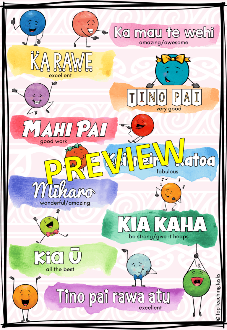 Te Reo Praise Phrase Free Resource Top Teaching Tasks