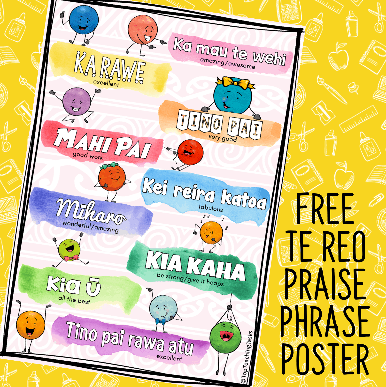 Te Reo Praise Phrase Free Resource Top Teaching Tasks